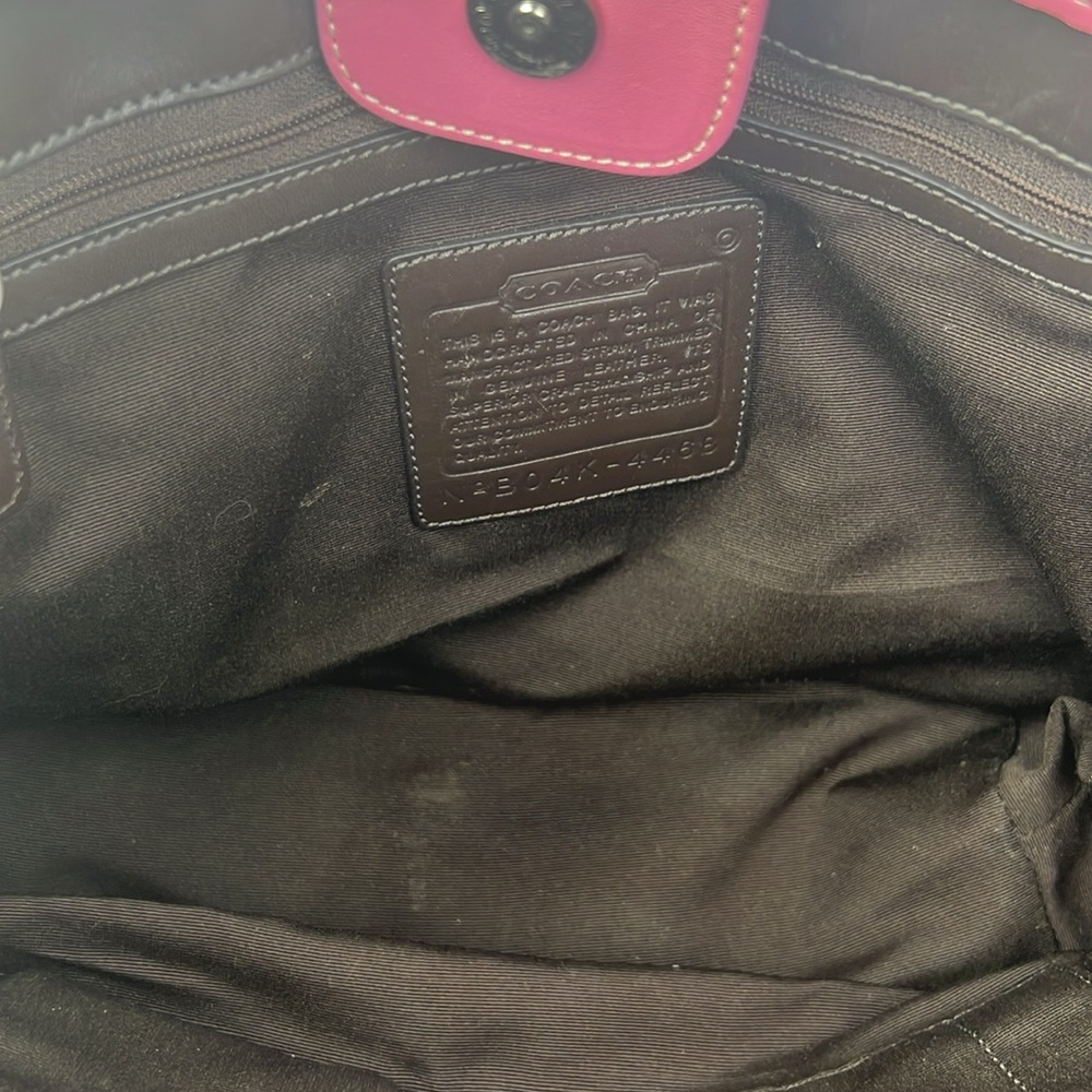 Coach Pink and Cream Tote Bag #B04K – 4468 - Picture 9 of 10